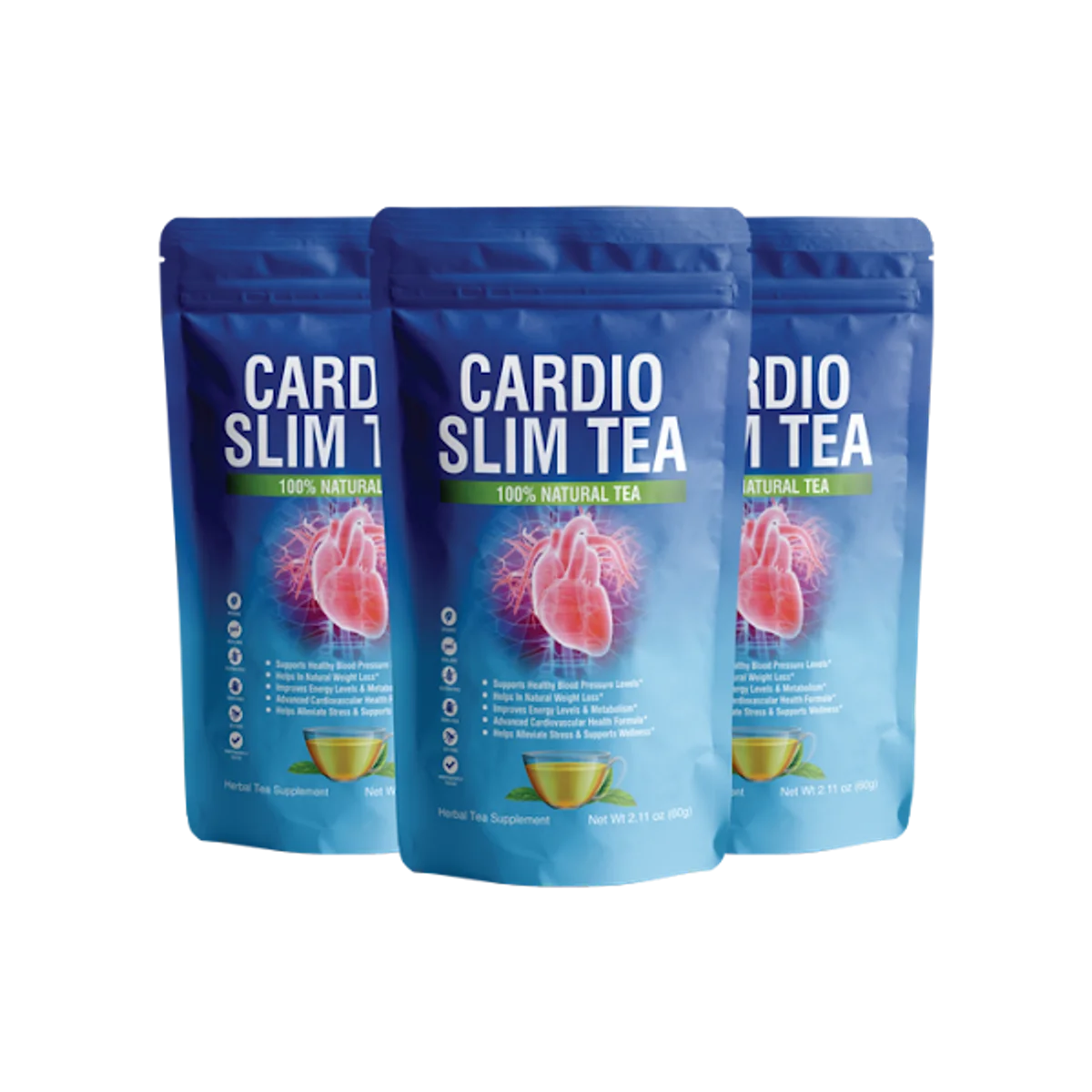 Cardio Slim Tea Weight Management Health — Front Label